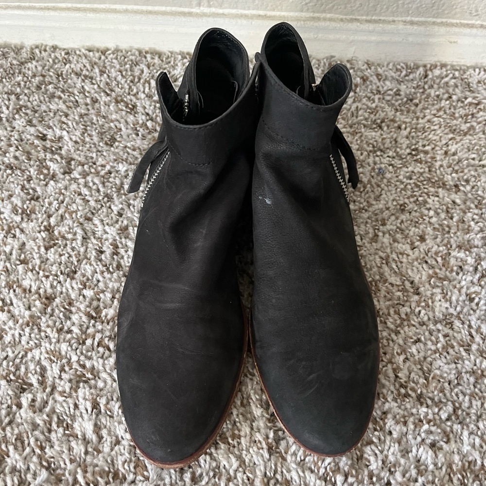 Sam Edelman Leather Packer Ankle Booties in Black Women's Size 8 - Picture 5 of 16